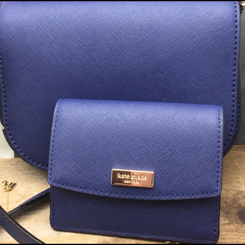 Kate spade Laurel way Blue mini crossbody bag - Picture 2 of 12